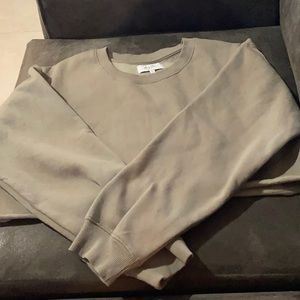 NWOT Cropped Green Sweatshirt